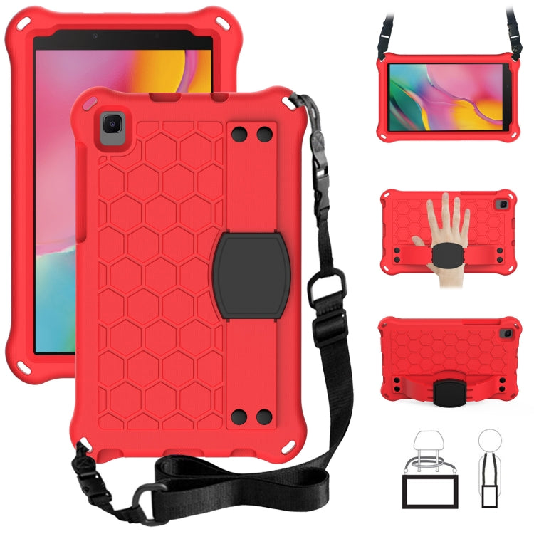 Honeycomb Design EVA + PC Four Corner Shockproof Protective Case with Strap, For Samsung Galaxy Tab A7 Lite 8.7 (2021) T220/T225, For Samsung Galaxy Tab A 8.0 & S Pen (2019) P200/P205, For Samsung Galaxy Tab A 8.0 & S Pen (2019)P200/P205