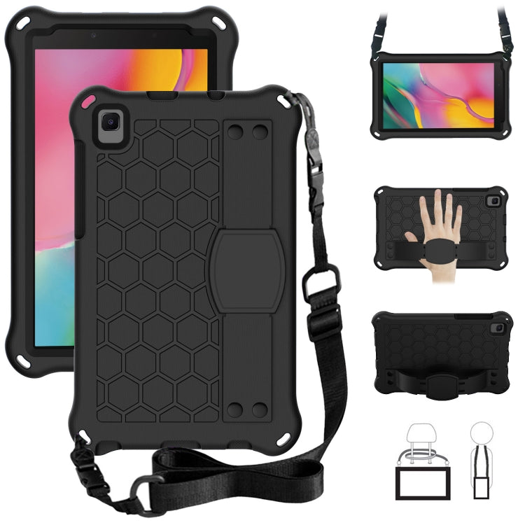 Honeycomb Design EVA + PC Four Corner Shockproof Protective Case with Strap, For Samsung Galaxy Tab A7 Lite 8.7 (2021) T220/T225, For Samsung Galaxy Tab A 8.0 & S Pen (2019) P200/P205, For Samsung Galaxy Tab A 8.0 & S Pen (2019)P200/P205
