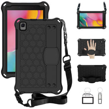 Load image into Gallery viewer, Honeycomb Design EVA + PC Four Corner Shockproof Protective Case with Strap, For Samsung Galaxy Tab A7 Lite 8.7 (2021) T220/T225, For Samsung Galaxy Tab A 8.0 &amp; S Pen (2019) P200/P205, For Samsung Galaxy Tab A 8.0 &amp; S Pen (2019)P200/P205