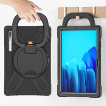 Load image into Gallery viewer, Silicone + PC Protective Case with Holder &amp; Shoulder Strap, For Samsung Galaxy Tab S8+ / Tab S8 Plus /  Tab S7 FE / Tab S7+ T970/T975