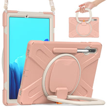 Load image into Gallery viewer, Silicone + PC Protective Case with Holder &amp; Shoulder Strap, For Samsung Galaxy Tab S8+ / Tab S8 Plus /  Tab S7 FE / Tab S7+ T970/T975