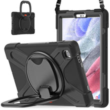 Load image into Gallery viewer, Silicone + PC Protective Case with Holder &amp; Shoulder Strap, For Samsung Galaxy Tab A7 Lite T220 / T225