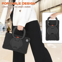 Load image into Gallery viewer, Silicone + PC Protective Case with Holder &amp; Shoulder Strap, For Samsung Galaxy Tab A7 Lite T220 / T225