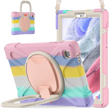 Load image into Gallery viewer, Silicone + PC Protective Case with Holder &amp; Shoulder Strap, For Samsung Galaxy Tab A7 Lite T220 / T225