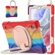 Load image into Gallery viewer, Silicone + PC Protective Case with Holder &amp; Shoulder Strap, For Samsung Galaxy Tab A7 Lite T220 / T225