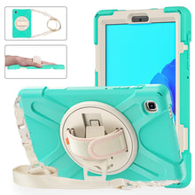 Load image into Gallery viewer, Silicone + PC Protective Case with Holder &amp; Shoulder Strap, For Samsung Galaxy Tab A7 Lite T220 / T225