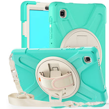 Load image into Gallery viewer, Silicone + PC Protective Case with Holder &amp; Shoulder Strap, For Samsung Galaxy Tab A7 Lite T220 / T225