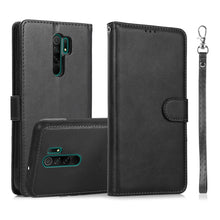 Load image into Gallery viewer, For Xiaomi Redmi 9 Calf Texture 2 in 1 Detachable Magnetic Back Cover Horizontal Flip Leather Case with Holder &amp; Card Slots &amp; Wallet &amp; Photo Frame, For Xiaomi Redmi 9C, For Xiaomi Redmi 9A, For Xiaomi Redmi 9, For Xiaomi Redmi Note 8                   ...
