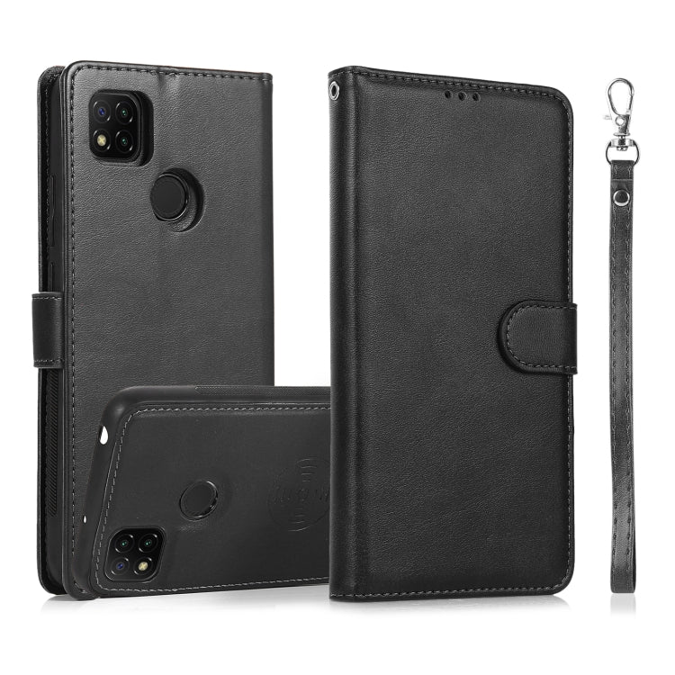 For Xiaomi Redmi 9 Calf Texture 2 in 1 Detachable Magnetic Back Cover Horizontal Flip Leather Case with Holder & Card Slots & Wallet & Photo Frame, For Xiaomi Redmi 9C, For Xiaomi Redmi 9A, For Xiaomi Redmi 9, For Xiaomi Redmi Note 8                   ...
