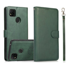 Load image into Gallery viewer, For Xiaomi Redmi 9 Calf Texture 2 in 1 Detachable Magnetic Back Cover Horizontal Flip Leather Case with Holder &amp; Card Slots &amp; Wallet &amp; Photo Frame, For Xiaomi Redmi Note 9s, For Xiaomi Redmi Note 8 Pro, For Xiaomi Redmi 9C, For Xiaomi Redmi 9A         ...