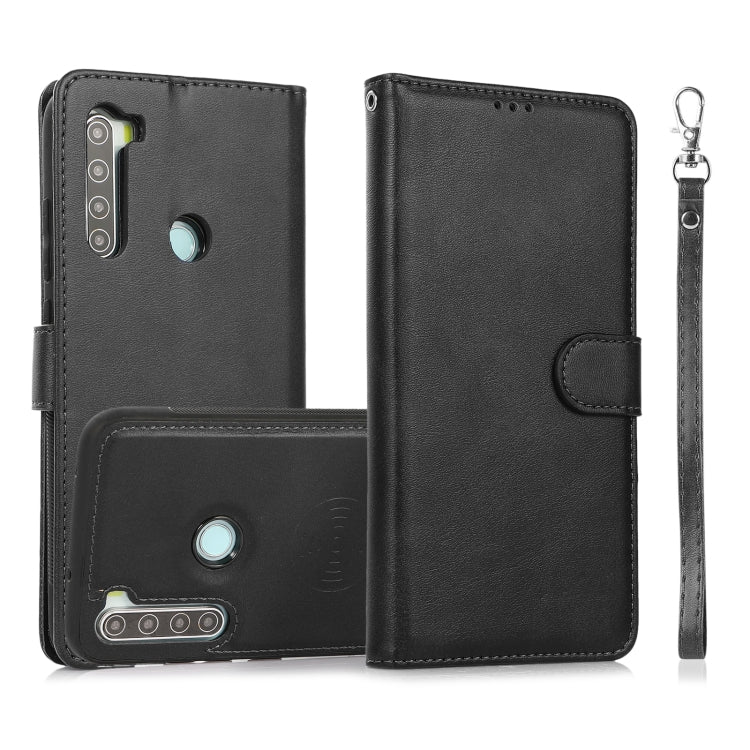 For Xiaomi Redmi 9 Calf Texture 2 in 1 Detachable Magnetic Back Cover Horizontal Flip Leather Case with Holder & Card Slots & Wallet & Photo Frame, For Xiaomi Redmi 9C, For Xiaomi Redmi 9A, For Xiaomi Redmi 9, For Xiaomi Redmi Note 8                   ...