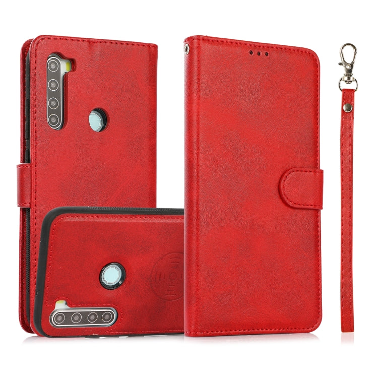 For Xiaomi Redmi 9 Calf Texture 2 in 1 Detachable Magnetic Back Cover Horizontal Flip Leather Case with Holder & Card Slots & Wallet & Photo Frame, For Xiaomi Redmi 9C, For Xiaomi Redmi 9A, For Xiaomi Redmi 9, For Xiaomi Redmi Note 8                   ...
