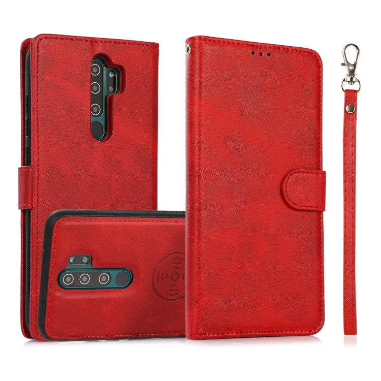 For Xiaomi Redmi 9 Calf Texture 2 in 1 Detachable Magnetic Back Cover Horizontal Flip Leather Case with Holder & Card Slots & Wallet & Photo Frame, For Xiaomi Redmi 9C, For Xiaomi Redmi 9A, For Xiaomi Redmi 9, For Xiaomi Redmi Note 8                   ...