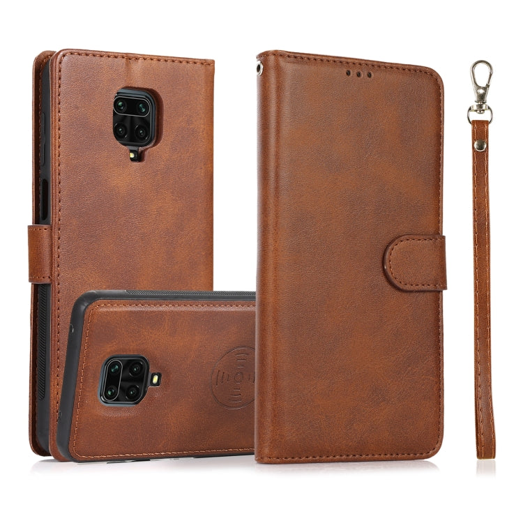 For Xiaomi Redmi 9 Calf Texture 2 in 1 Detachable Magnetic Back Cover Horizontal Flip Leather Case with Holder & Card Slots & Wallet & Photo Frame, For Xiaomi Redmi Note 9s, For Xiaomi Redmi Note 8 Pro, For Xiaomi Redmi 9C, For Xiaomi Redmi 9A         ...