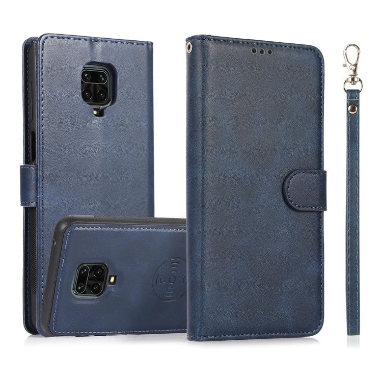 For Xiaomi Redmi 9 Calf Texture 2 in 1 Detachable Magnetic Back Cover Horizontal Flip Leather Case with Holder & Card Slots & Wallet & Photo Frame, For Xiaomi Redmi 9C, For Xiaomi Redmi 9A, For Xiaomi Redmi 9, For Xiaomi Redmi Note 8                   ...