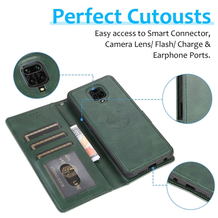 For Xiaomi Redmi 9 Calf Texture 2 in 1 Detachable Magnetic Back Cover Horizontal Flip Leather Case with Holder & Card Slots & Wallet & Photo Frame, For Xiaomi Redmi Note 9s, For Xiaomi Redmi Note 8 Pro, For Xiaomi Redmi 9C, For Xiaomi Redmi 9A         ...