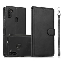 Load image into Gallery viewer, Calf Texture 2 in 1 Detachable Magnetic Back Cover Horizontal Flip Leather Case with Holder &amp; Card Slots &amp; Wallet &amp; Photo Frame, For Samsung Galaxy A11 / M11, For Samsung Galaxy A21, For Samsung Galaxy A21s, For Samsung Galaxy A32, For Samsung Galaxy A...