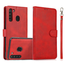 Load image into Gallery viewer, Calf Texture 2 in 1 Detachable Magnetic Back Cover Horizontal Flip Leather Case with Holder &amp; Card Slots &amp; Wallet &amp; Photo Frame, For Samsung Galaxy A11 / M11, For Samsung Galaxy A21, For Samsung Galaxy A21s, For Samsung Galaxy A32, For Samsung Galaxy A...