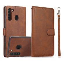 Load image into Gallery viewer, Calf Texture 2 in 1 Detachable Magnetic Back Cover Horizontal Flip Leather Case with Holder &amp; Card Slots &amp; Wallet &amp; Photo Frame, For Samsung Galaxy A11 / M11, For Samsung Galaxy A21, For Samsung Galaxy A21s, For Samsung Galaxy A32, For Samsung Galaxy A...