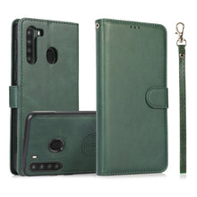 Load image into Gallery viewer, Calf Texture 2 in 1 Detachable Magnetic Back Cover Horizontal Flip Leather Case with Holder &amp; Card Slots &amp; Wallet &amp; Photo Frame, For Samsung Galaxy A11 / M11, For Samsung Galaxy A21, For Samsung Galaxy A21s, For Samsung Galaxy A32, For Samsung Galaxy A...