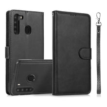 Load image into Gallery viewer, Calf Texture 2 in 1 Detachable Magnetic Back Cover Horizontal Flip Leather Case with Holder &amp; Card Slots &amp; Wallet &amp; Photo Frame, For Samsung Galaxy A11 / M11, For Samsung Galaxy A21, For Samsung Galaxy A21s, For Samsung Galaxy A32, For Samsung Galaxy A...