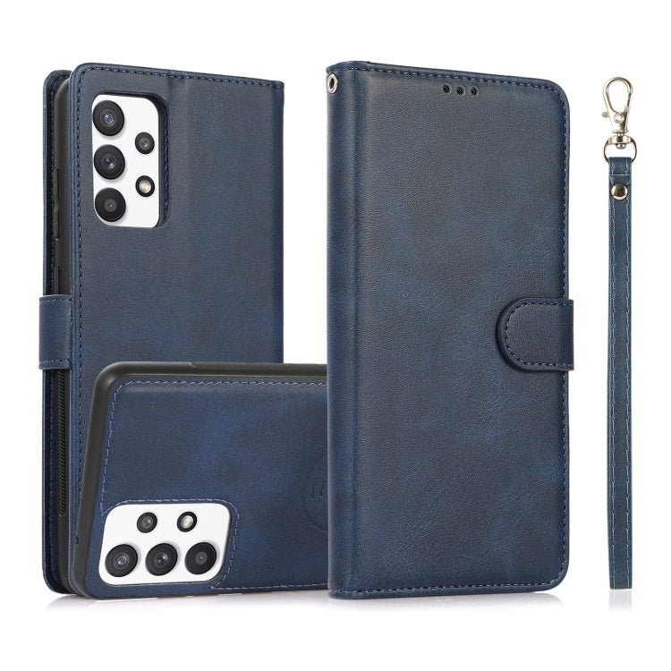 Calf Texture 2 in 1 Detachable Magnetic Back Cover Horizontal Flip Leather Case with Holder & Card Slots & Wallet & Photo Frame, For Samsung Galaxy A11 / M11, For Samsung Galaxy A21, For Samsung Galaxy A21s, For Samsung Galaxy A32, For Samsung Galaxy A...