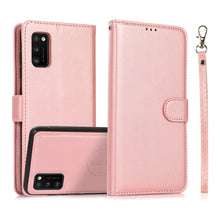 Load image into Gallery viewer, Calf Texture 2 in 1 Detachable Magnetic Back Cover Horizontal Flip Leather Case with Holder &amp; Card Slots &amp; Wallet &amp; Photo Frame, For Samsung Galaxy A11 / M11, For Samsung Galaxy A21, For Samsung Galaxy A21s, For Samsung Galaxy A32, For Samsung Galaxy A...