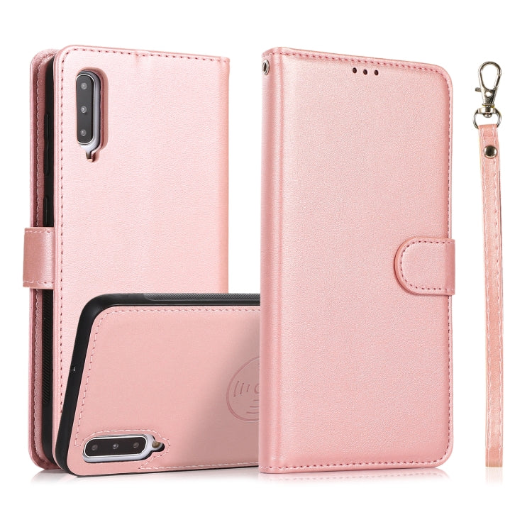 Calf Texture 2 in 1 Detachable Magnetic Back Cover Horizontal Flip Leather Case with Holder & Card Slots & Wallet & Photo Frame, For Samsung Galaxy A11 / M11, For Samsung Galaxy A21, For Samsung Galaxy A21s, For Samsung Galaxy A32, For Samsung Galaxy A...