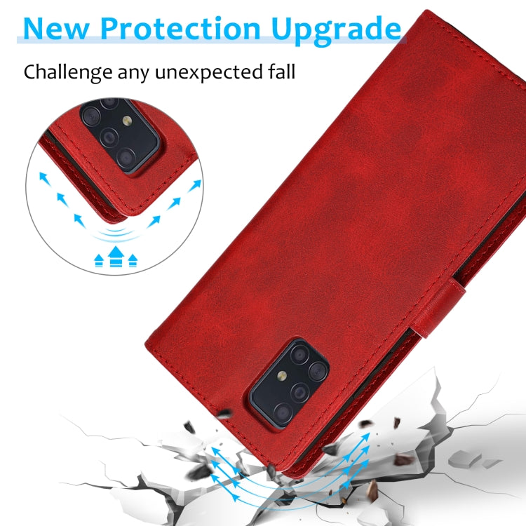Calf Texture 2 in 1 Detachable Magnetic Back Cover Horizontal Flip Leather Case with Holder & Card Slots & Wallet & Photo Frame, For Samsung Galaxy A51 5G, For Samsung Galaxy A52 5G / 4G, For Samsung Galaxy A70, For Samsung Galaxy A71                  ...