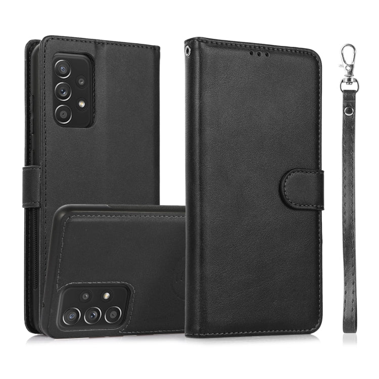 Calf Texture 2 in 1 Detachable Magnetic Back Cover Horizontal Flip Leather Case with Holder & Card Slots & Wallet & Photo Frame, For Samsung Galaxy A51 5G, For Samsung Galaxy A52 5G / 4G, For Samsung Galaxy A70, For Samsung Galaxy A71                  ...