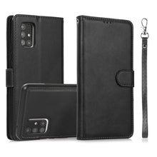 Load image into Gallery viewer, Calf Texture 2 in 1 Detachable Magnetic Back Cover Horizontal Flip Leather Case with Holder &amp; Card Slots &amp; Wallet &amp; Photo Frame, For Samsung Galaxy A51 5G, For Samsung Galaxy A52 5G / 4G, For Samsung Galaxy A70, For Samsung Galaxy A71                  ...