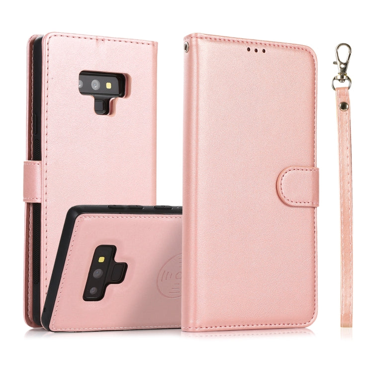 Calf Texture 2 in 1 Detachable Magnetic Back Cover Horizontal Flip Leather Case with Holder & Card Slots & Wallet & Photo Frame, For Samsung Galaxy A51 5G, For Samsung Galaxy A52 5G / 4G, For Samsung Galaxy A70, For Samsung Galaxy A71                  ...