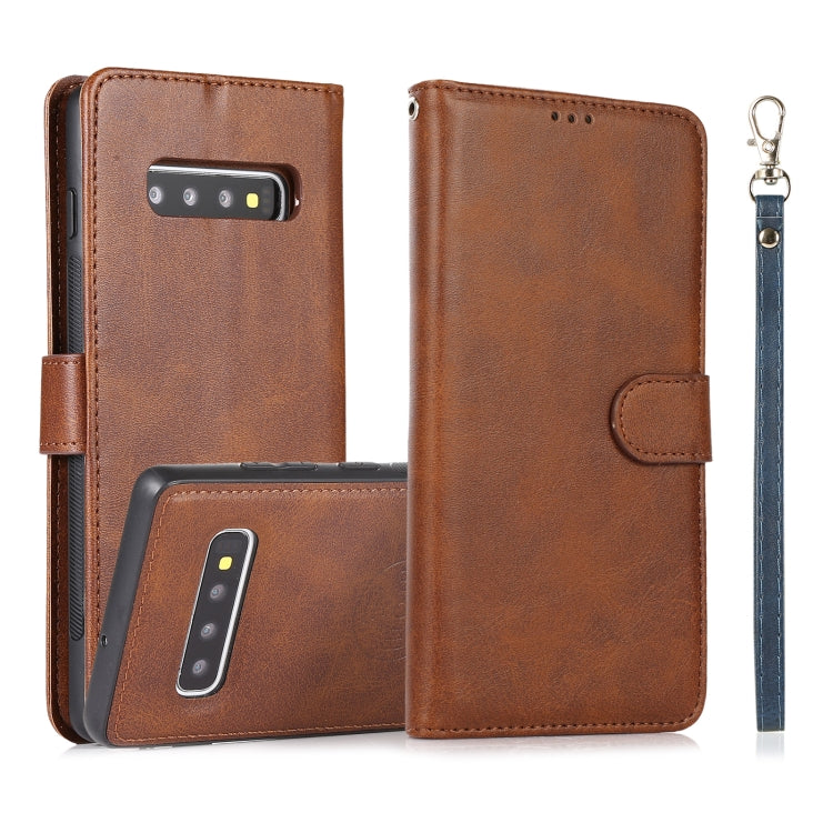 Calf Texture 2 in 1 Detachable Magnetic Back Cover Horizontal Flip Leather Case with Holder & Card Slots & Wallet & Photo Frame, For Samsung Galaxy Note10, For Samsung Galaxy Note10+, For Samsung Galaxy Note20, For Samsung Galaxy S10e                  ...