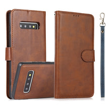 Load image into Gallery viewer, Calf Texture 2 in 1 Detachable Magnetic Back Cover Horizontal Flip Leather Case with Holder &amp; Card Slots &amp; Wallet &amp; Photo Frame, For Samsung Galaxy Note10, For Samsung Galaxy Note10+, For Samsung Galaxy Note20, For Samsung Galaxy S10e                  ...