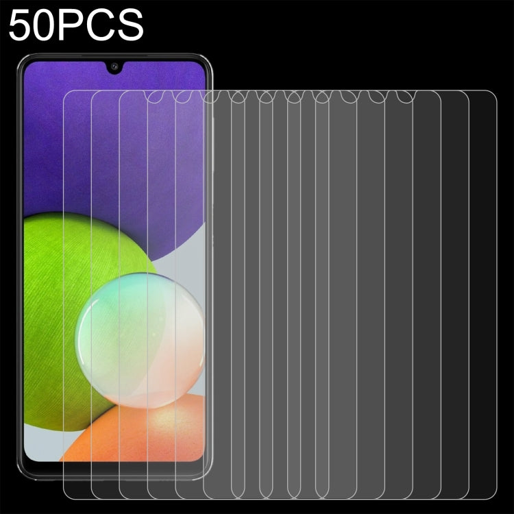 50 PCS 0.26mm 9H 2.5D Tempered Glass Film, For OnePlus Nord CE 5G / Nord CE 2 5G (50 PCS), For Samsung Galaxy A22 4G (50 PCS), For Samsung Galaxy A22 5G  (50 PCS), For Samsung Galaxy S21 FE 5G (50 PCS)