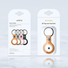 Load image into Gallery viewer, Mutural PU Leather Protective Case with Key Ring for AirTag