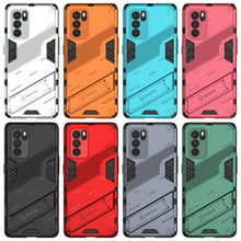 Load image into Gallery viewer, Punk Armor 2 in 1 PC + TPU Shockproof Case with Invisible Holder, For OPPO Reno6 Pro 5G, For OPPO Reno6 5G, For Xiaomi Redmi Note 10 Pro 5G, For Samsung Galaxy M12