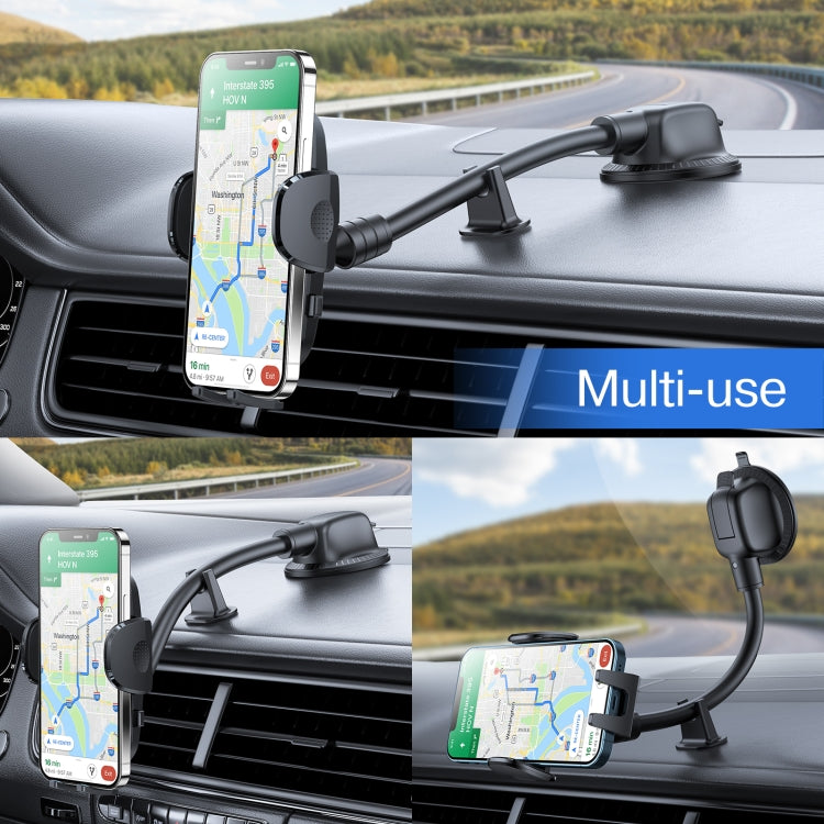 JOYROOM JR-ZS259 360 Degree Rotation Mechanical Car Holder, Style: Long Arm Sucker, JR-ZS259