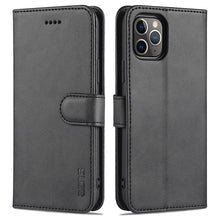 Load image into Gallery viewer, AZNS Skin Feel Calf Texture Horizontal Flip Leather Case with Card Slots &amp; Holder &amp; Wallet, For iPhone 11 Pro, For iPhone 11, For iPhone 11 Pro Max, For iPhone XS / X, For iPhone XS Max, For iPhone XR