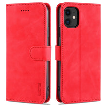 Load image into Gallery viewer, AZNS Skin Feel Calf Texture Horizontal Flip Leather Case with Card Slots &amp; Holder &amp; Wallet, For iPhone 11 Pro, For iPhone 11, For iPhone 11 Pro Max, For iPhone XS / X, For iPhone XS Max, For iPhone XR