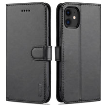 Load image into Gallery viewer, AZNS Skin Feel Calf Texture Horizontal Flip Leather Case with Card Slots &amp; Holder &amp; Wallet, For iPhone 11 Pro, For iPhone 11, For iPhone 11 Pro Max, For iPhone XS / X, For iPhone XS Max, For iPhone XR