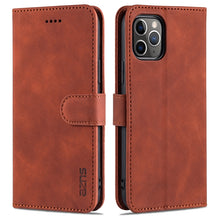 Load image into Gallery viewer, AZNS Skin Feel Calf Texture Horizontal Flip Leather Case with Card Slots &amp; Holder &amp; Wallet, For iPhone 11 Pro, For iPhone 11, For iPhone 11 Pro Max, For iPhone XS / X, For iPhone XS Max, For iPhone XR