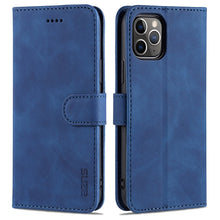 Load image into Gallery viewer, AZNS Skin Feel Calf Texture Horizontal Flip Leather Case with Card Slots &amp; Holder &amp; Wallet, For iPhone 11 Pro, For iPhone 11, For iPhone 11 Pro Max, For iPhone XS / X, For iPhone XS Max, For iPhone XR