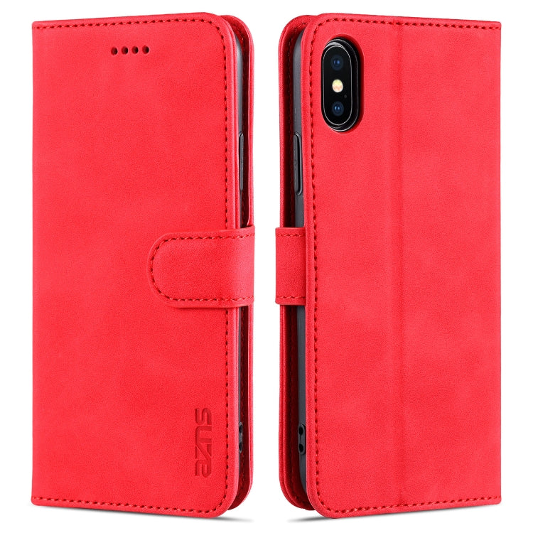 AZNS Skin Feel Calf Texture Horizontal Flip Leather Case with Card Slots & Holder & Wallet, For iPhone 11 Pro, For iPhone 11, For iPhone 11 Pro Max, For iPhone XS / X, For iPhone XS Max, For iPhone XR