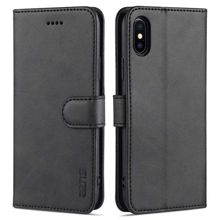 AZNS Skin Feel Calf Texture Horizontal Flip Leather Case with Card Slots & Holder & Wallet, For iPhone 11 Pro, For iPhone 11, For iPhone 11 Pro Max, For iPhone XS / X, For iPhone XS Max, For iPhone XR