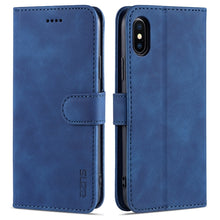 Load image into Gallery viewer, AZNS Skin Feel Calf Texture Horizontal Flip Leather Case with Card Slots &amp; Holder &amp; Wallet, For iPhone 11 Pro, For iPhone 11, For iPhone 11 Pro Max, For iPhone XS / X, For iPhone XS Max, For iPhone XR