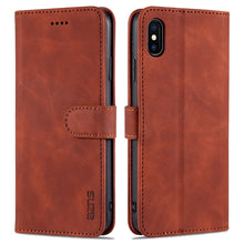 Load image into Gallery viewer, AZNS Skin Feel Calf Texture Horizontal Flip Leather Case with Card Slots &amp; Holder &amp; Wallet, For iPhone 11 Pro, For iPhone 11, For iPhone 11 Pro Max, For iPhone XS / X, For iPhone XS Max, For iPhone XR