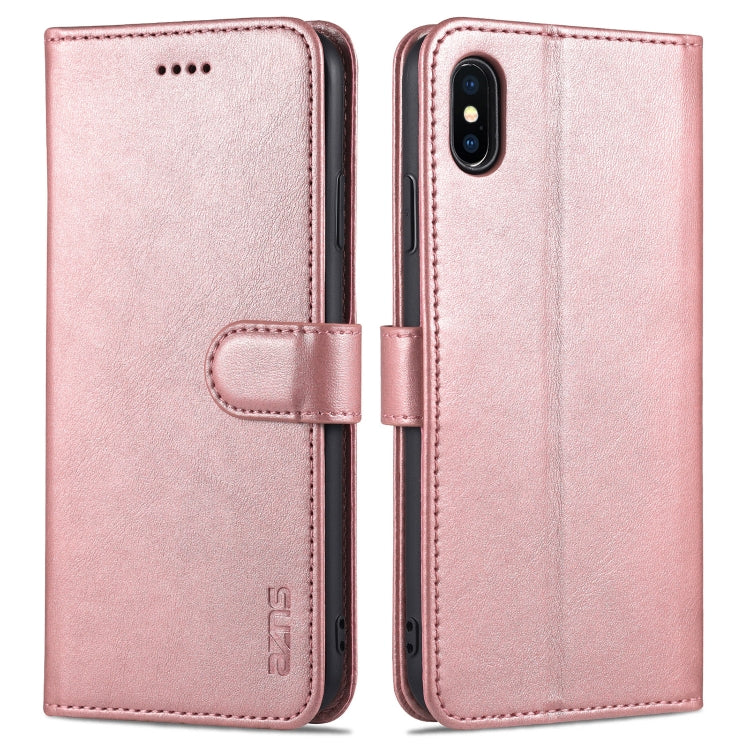 AZNS Skin Feel Calf Texture Horizontal Flip Leather Case with Card Slots & Holder & Wallet, For iPhone 11 Pro, For iPhone 11, For iPhone 11 Pro Max, For iPhone XS / X, For iPhone XS Max, For iPhone XR