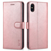 Load image into Gallery viewer, AZNS Skin Feel Calf Texture Horizontal Flip Leather Case with Card Slots &amp; Holder &amp; Wallet, For iPhone 11 Pro, For iPhone 11, For iPhone 11 Pro Max, For iPhone XS / X, For iPhone XS Max, For iPhone XR