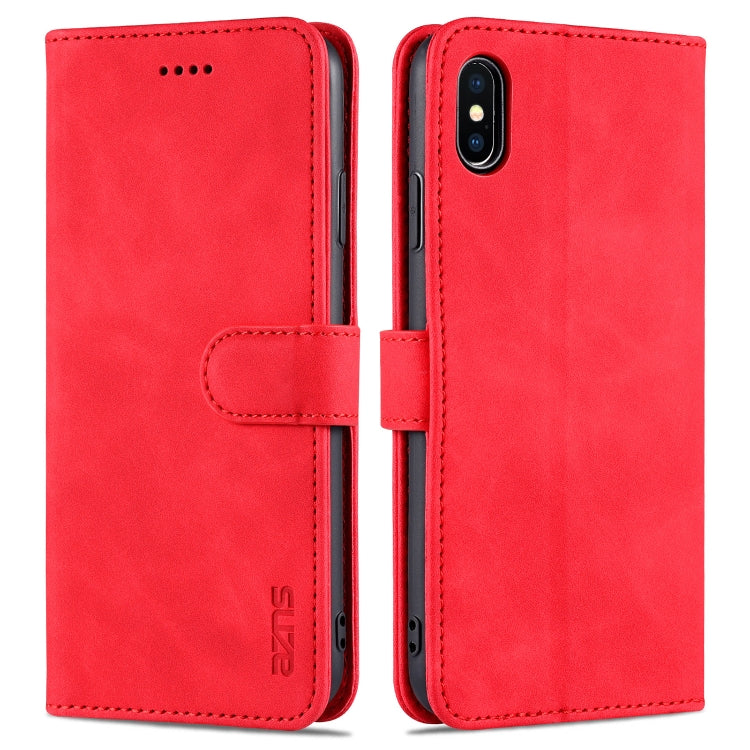 AZNS Skin Feel Calf Texture Horizontal Flip Leather Case with Card Slots & Holder & Wallet, For iPhone 11 Pro, For iPhone 11, For iPhone 11 Pro Max, For iPhone XS / X, For iPhone XS Max, For iPhone XR